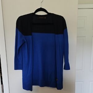 The Limited Blue and Black Cardigan Sweater